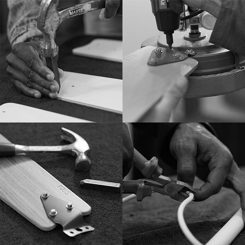 sky fans workshop hand made ceiling fans
